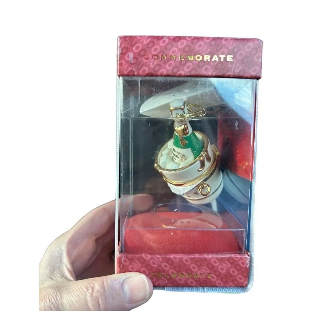 Vintage Lenox 2000 Ornament Korbel Champagne Bucket In Box New Sealed.